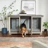 Frisco "Denver" Dog Crate Credenza & Mat Kit -Frisco Sales 2024 255326 MAIN. SY630 V1617136902