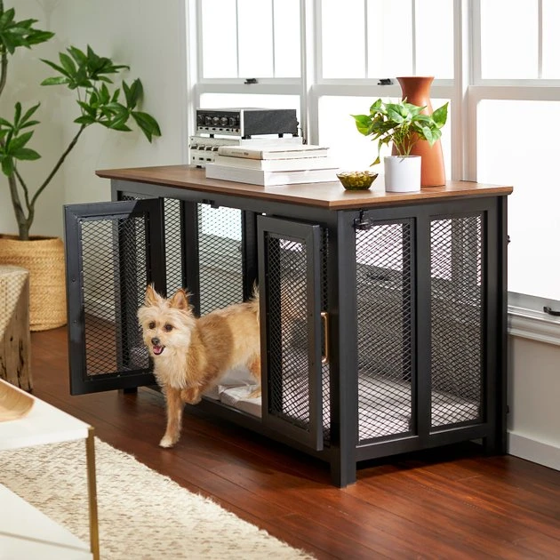 Frisco "Venice" Dog Crate Credenza & Mat Kit 3 Frisco "Venice" Dog Crate Credenza & Mat Kit