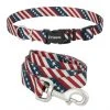 Frisco American Flag Dog Leash & Frisco American Flag Dog Collar