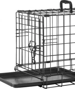 Frisco Fold & Carry Single Door Collapsible Wire Dog Crate & Frisco Quilted Dog Crate Mat, Ivory -Frisco Sales 2024 255487 PT1. SY630 V1604075070