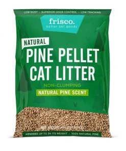 Fresh Step||Frisco Fresh Step Fresh Scent Cat Litter Deodorizing Crystals, 15-oz bottle & Frisco Pine Pellet Unscented Non-Clumping Wood Cat Litter, 40-lb bag -Frisco Sales 2024 255591 PT3. SY630 V1603716107