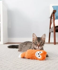 Frisco Swattin' Springs Cat Toy, 4-Pack & Frisco Plush Kicker Cat Toy, Orange Fox -Frisco Sales 2024 255629 PT3. SY630 V1602702073