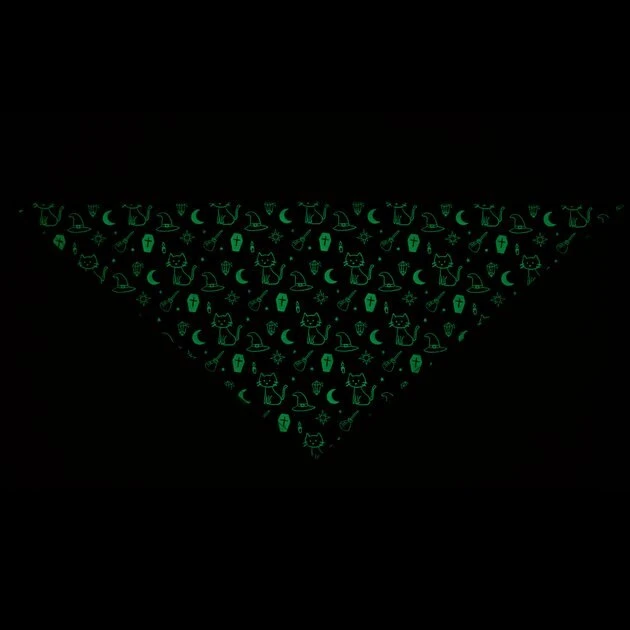 Frisco Glow in the Dark Mystical Print Dog & Cat Bandana 9 Frisco Glow in the Dark Mystical Print Dog & Cat Bandana - Image 7