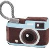 Frisco Road Trip Camera Plush with Rope Squeaky Dog Toy