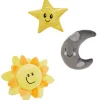 Frisco Road Trip Sun, Moon, & Star Plush Squeaky Dog Toy, 3 count -Frisco Sales 2024 262007 MAIN. SY630 V1618598210