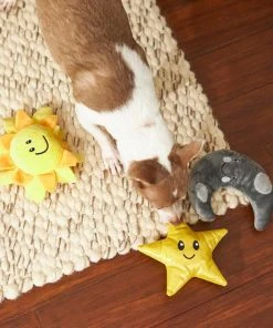 Frisco Road Trip Sun, Moon, & Star Plush Squeaky Dog Toy, 3 count -Frisco Sales 2024 262007 PT3. SY630 V1618598695