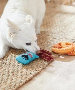 Frisco Road Trip Jerky & Pretzel Plush Squeaky Dog Toy, 2 count -Frisco Sales 2024 262011 PT3. SY630 V1618598592