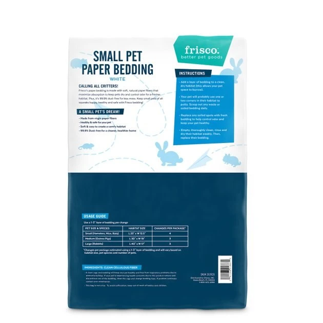 Frisco Small Pet Bedding, White, 2 pack, 43-L 4 Frisco Small Pet Bedding, White, 2 pack, 43-L - Image 2