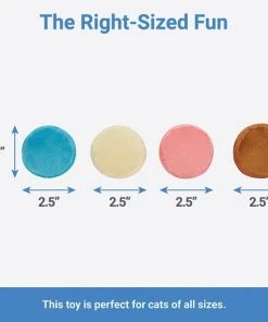 Frisco Macaron Cat Toy with Catnip, Small, 4 count -Frisco Sales 2024 264458 PT1. SY630 V1623698253