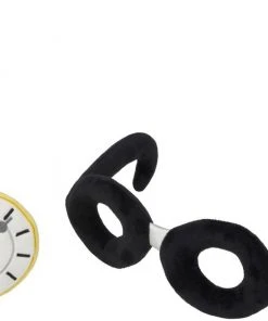 Frisco Magic Pocket Watch & Glasses Plush Squeaky Dog Toy, 2 count