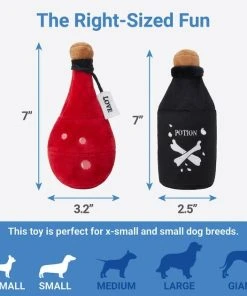 Frisco Magic Potions Plush Squeaky Dog Toy -Frisco Sales 2024 265618 PT1. SY630 V1623352056