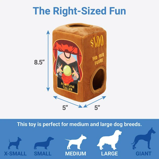 Frisco Magic Fortune Teller Hide & Seek Puzzle Plush Squeaky Dog Toy 4 Frisco Magic Fortune Teller Hide & Seek Puzzle Plush Squeaky Dog Toy - Image 2