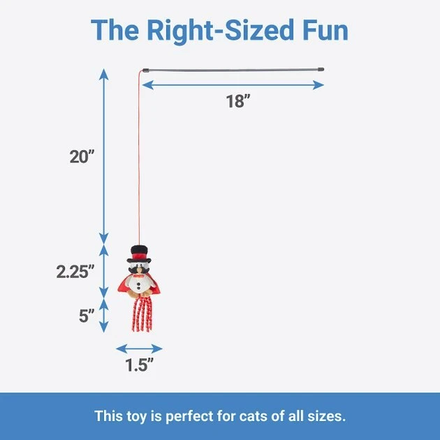 Frisco Magic Owl Teaser Wand Cat Toy with Catnip 4 Frisco Magic Owl Teaser Wand Cat Toy with Catnip - Image 2