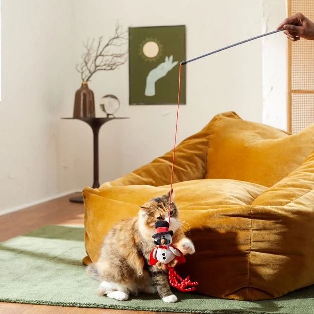 Frisco Magic Owl Teaser Wand Cat Toy with Catnip 5 Frisco Magic Owl Teaser Wand Cat Toy with Catnip - Image 3