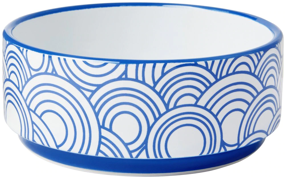 Frisco Blue Oriental Non-skid Ceramic Dog & Cat Bowl 3 Frisco Blue Oriental Non-skid Ceramic Dog & Cat Bowl