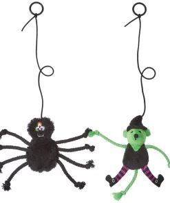 Frisco Witch & Spider Bouncy Cat Toy with Catnip, 2 count
