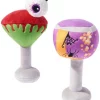 Frisco Halloween Cocktail Plush Squeaky Dog Toy, 2 count