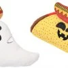 Frisco Halloween Fiesta Ghost & Taco Plush Squeaky Dog Toy, 2 count