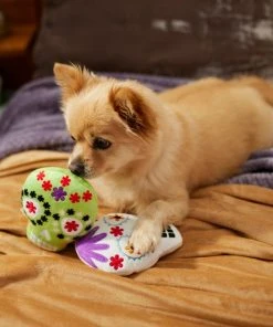 Frisco Sugar Skull Plush Squeaky Dog Toy -Frisco Sales 2024 270443 PT3. SY630 V1624824826