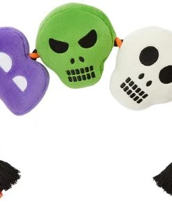 Frisco Halloween Boo! Plush with Rope Squeaky Dog Toy