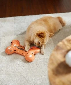 Frisco Halloween All the Ghouls Love Me Bone Reversible Plush Squeaky Dog Toy -Frisco Sales 2024 270454 PT3. SY630 V1624817458