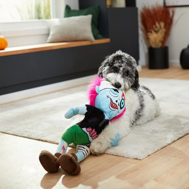 Frisco Zombie Wagazoo Plush Squeaky Dog Toy 5 Frisco Zombie Wagazoo Plush Squeaky Dog Toy - Image 3