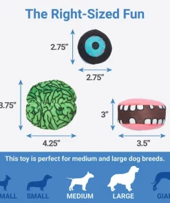 Frisco Halloween Zombie Hide and Seek Puzzle Plush Squeaky Dog Toy -Frisco Sales 2024 270482 PT2. SY630 V1626285076