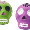 Frisco Halloween Sugar Skulls Latex Squeaky Dog Toy, 2 count