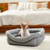 Frisco Chambray Double Bolster Cat & Dog Bed -Frisco Sales 2024 270903 MAIN. SY630 V1626882051