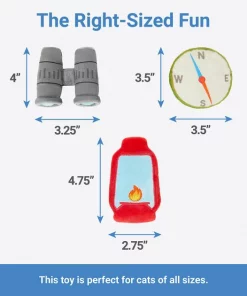 Frisco Camping Compass & Lantern Plush Cat Toy with Catnip, 2 count -Frisco Sales 2024 270985 PT1. SY630 V1626368478