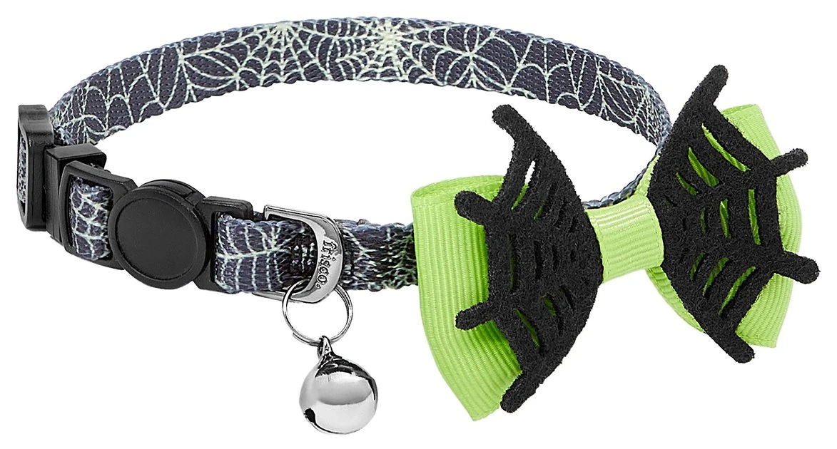 Frisco Spiderweb Cat Collar with Spiderweb Bow 3 Frisco Spiderweb Cat Collar with Spiderweb Bow