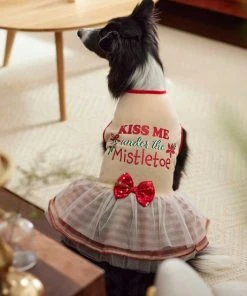 Frisco Kiss Me Under the Mistletoe Dog & Cat Dress -Frisco Sales 2024 276335 PT5. SY630 V1637729492