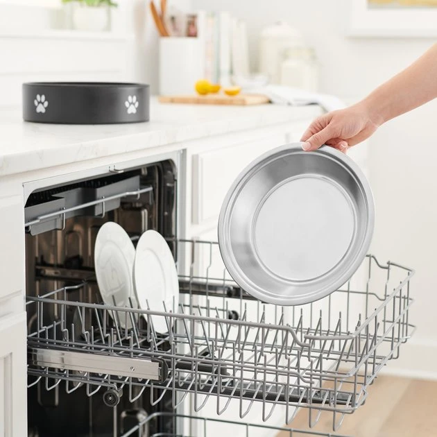 Frisco Paw Print Non-Skid Stainless Steel Dog & Cat Bowl 8 Frisco Paw Print Non-Skid Stainless Steel Dog & Cat Bowl - Image 6