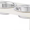 Frisco Marble Stainless Steel Double Elevated Dog & Cat Bowls -Frisco Sales 2024 277558 MAIN. SY630 V1627933678