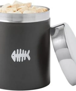 Frisco Fish Bone Print Stainless Steel Storage Canister -Frisco Sales 2024 277575 PT4. SY630 V1627935108