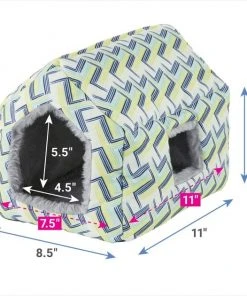 Frisco Small Pet Geometric Plush House -Frisco Sales 2024 278117 PT1. SY630 V1629386472