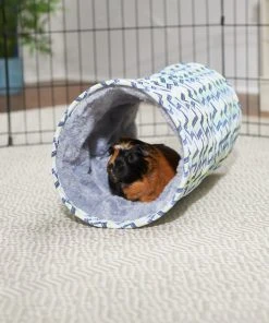 Frisco Small Pet Geometric Crinkle Plush Tunnel