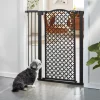 Frisco Metal Pattern Extra Tall Auto-close Dog Gate