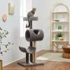 Frisco 53-in Real Carpet Cat Tree with Tunnel