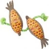 Frisco Fall Harvest Corn Plush with Rope Plush with Rope Squeaky Dog Toy -Frisco Sales 2024 285625 MAIN. SY630 V1629726376