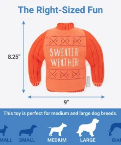 Frisco Sweater Weather Flat Plush Squeaky Dog Toy -Frisco Sales 2024 285635 PT1. SY630 V1636990883