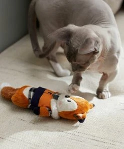 Frisco Hipster Fox Plush Kicker Cat Toy with Catnip -Frisco Sales 2024 285649 PT3. SY630 V1629725277