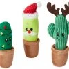 Frisco Holiday Cactus Plush Cat Toy with Catnip, 3 count -Frisco Sales 2024 287329 MAIN. SY630 V1632775331
