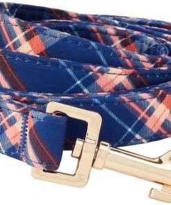Frisco Fashion Leash, Brown Plaid