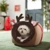Frisco Holiday Dog & Cat Reindeer Cave Bed -Frisco Sales 2024 287895 MAIN. SY630 V1631664091