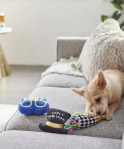 Frisco New Year's Eve Party Essentials Plush Squeaky Dog Toy -Frisco Sales 2024 288484 PT3. SY630 V1638289955