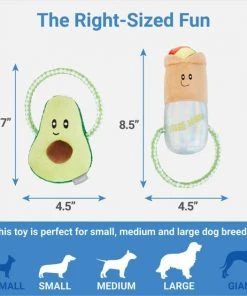 Frisco Healthy Snack Plush with Rope Dog Toy, 2 count 6 Frisco Healthy Snack Plush with Rope Dog Toy, 2 count -Frisco Sales 2024 288901 PT1. SY630 V1640722315