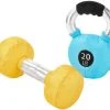 Frisco Dumbell & Kettleball Plush Squeaky Dog Toy, 2 count -Frisco Sales 2024 288919 MAIN. SY630 V1638291142