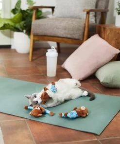 Frisco Yoga Bear Plush Cat Toy with Catnip, 3 count -Frisco Sales 2024 288947 PT3. SY630 V1638289414