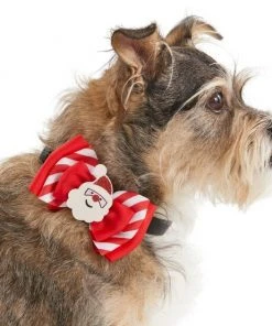 Frisco Removeable Santa & Stripes Collar Bow, XS/SM